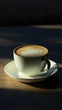 Coffee latte with milk for non-bitter lovers