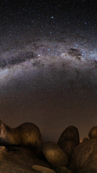 The galactic arch of africa
