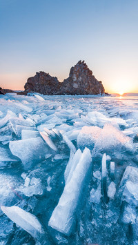 Natural scenery of Lake Baikal