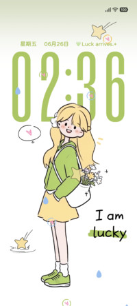 正念 幸运涂鸦女孩