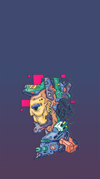 搞怪创意插画-拍信图库
