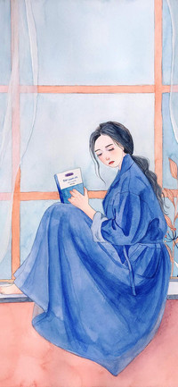 笔墨下的失落女孩-视觉中国
