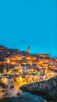 Panoramic view of the ancient town of Matera