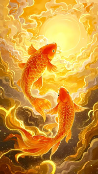 愿锦鲤常伴-锐景创意