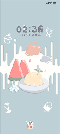 黏土风 水果party