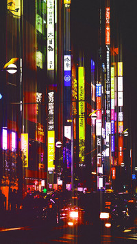 唯美滤镜城市夜景壁纸图片