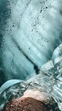 The vatnajokull glacier is frozen 2