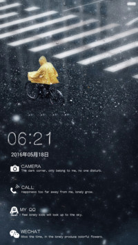（好评返现+3D雨滴重力感应）下雨天，一个人，自设头像