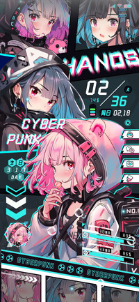 赛博漫画 朋克少女