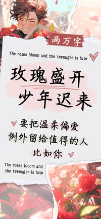 玫瑰盛开少年迟来