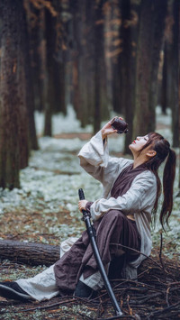 潇洒美女-拍信图库