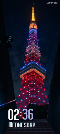 Neon Lit Tower