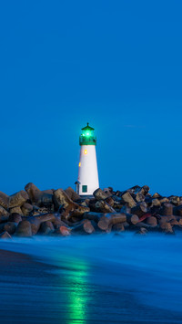 Santa Cruz Breakwater Lighthouse in Santa Cruz