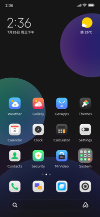 Two-color gradient