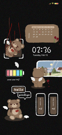 broken heart bear