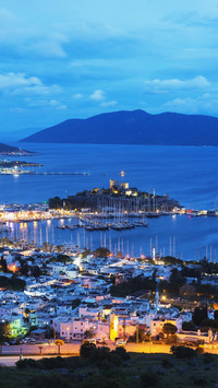 The 15th century bodrum castle and marina bodrum aegean