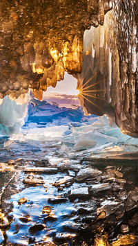 The blue ice miracle of lake baikal