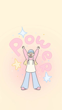 小女孩治愈插画壁纸-锐景创意