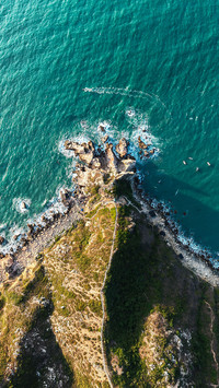 Boardwalk coastline