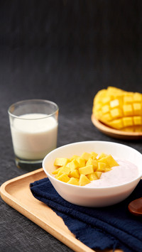Mango double skin milk can be made without an oven