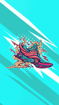 Illustration of cool sneakers