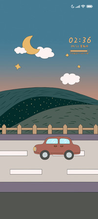 傍晚公路