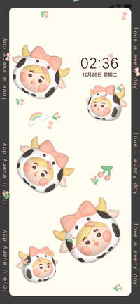 3D趣味小奶牛