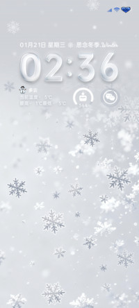 玻璃质感 冬日雪花