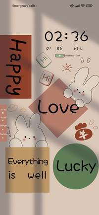 Rabbit sticker