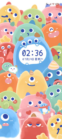 软糖小怪兽多彩组件