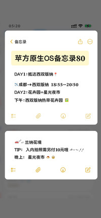 苹方原生OS备忘录80