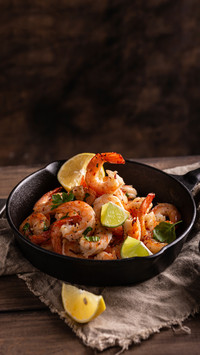 Summer musthave sour and spicy lemon shrimp