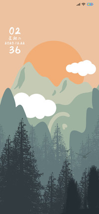 日落孤山