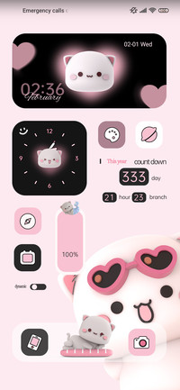 Pink peach cat