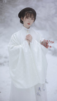 枝头薄雪尚存