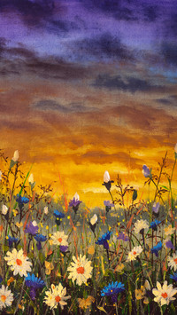 Landscape oil painting