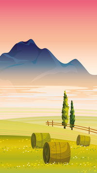 Simple natural illustration background
