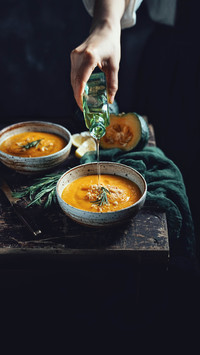 Pumpkin Congee with Mung Bean to Reduce Heat and Dry 2