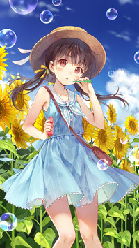 晴空下的女孩