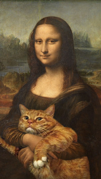 橘猫“大闹”世界名画