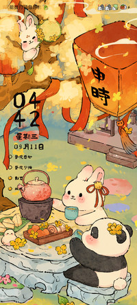 国风熊猫 月明千里