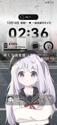 日系街边动漫少女