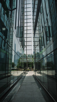 Modern high-rise buildings