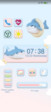 Clay lovely shark