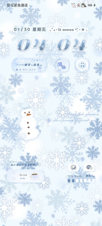 冬日爱在初雪降临时