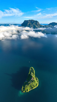 恍若仙境的大湖美景