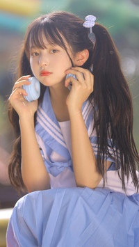 双马尾的元气少女
