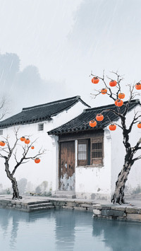 Rain falls on jiangnan