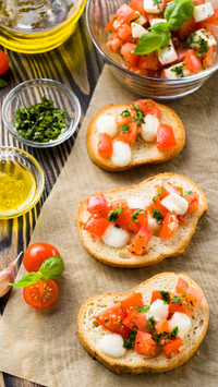 Salty open sandwich breakfast
