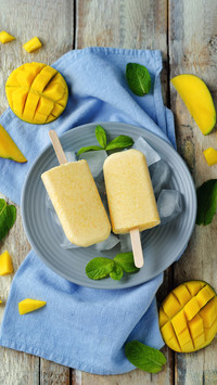 Homemade mango ice cream 5